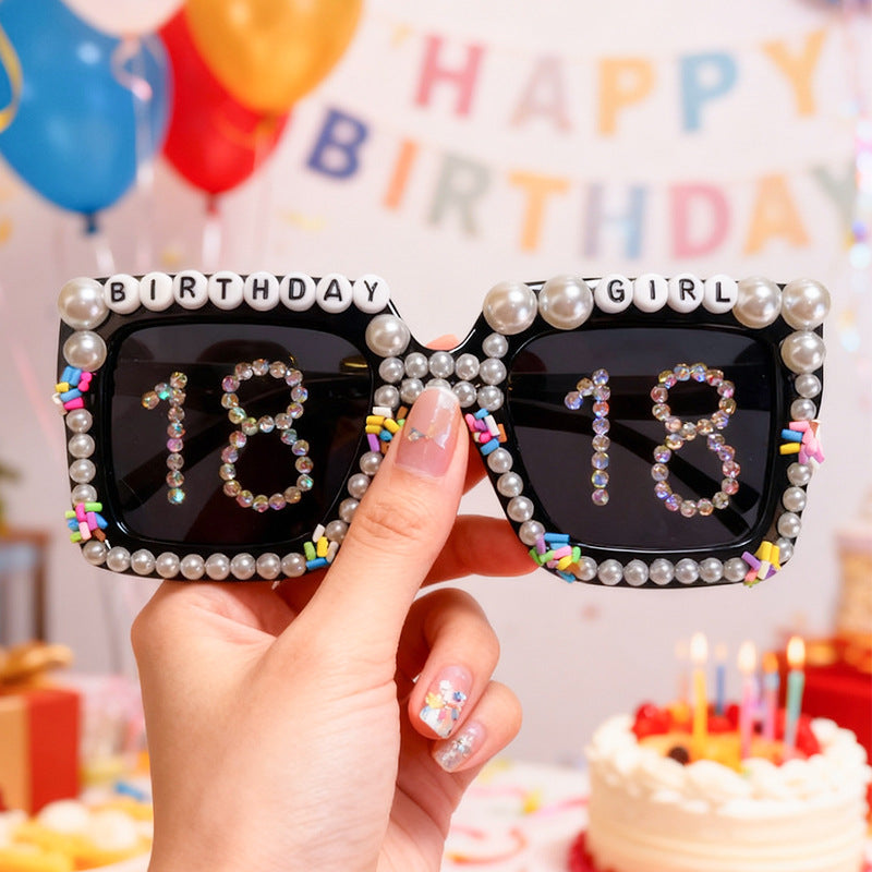 Birthday Celebration Themed Sunglasses Bowlift