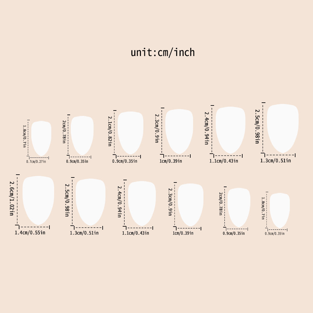 Elegant Ombre Artificial Nails Bowlift