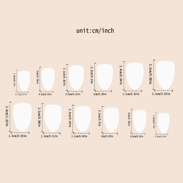 Elegant Ombre Artificial Nails Bowlift