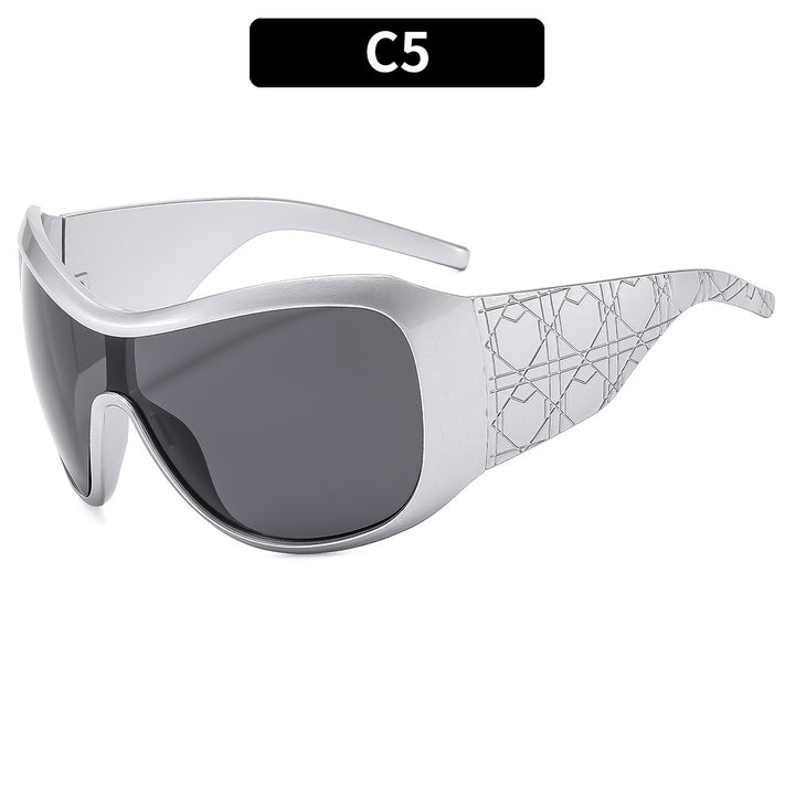 Athletic Sporty Wraparound Sunglasses