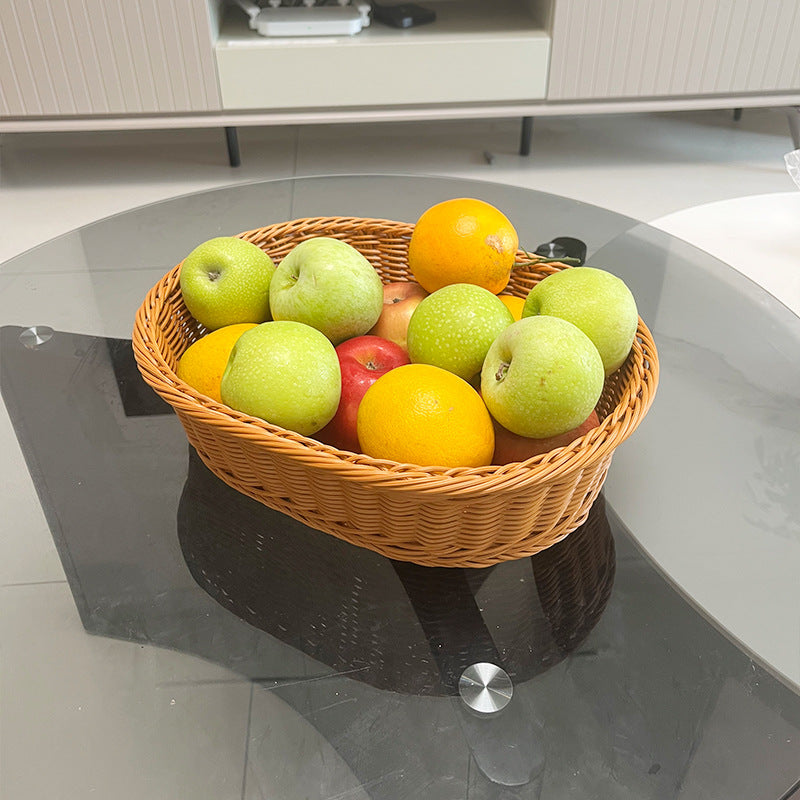 Woven Oval Serving Basket Bowlift