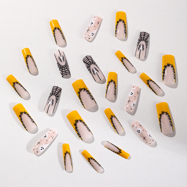 Halloween-Themed 3D Acrylic Nail Art Extensions Bowlift