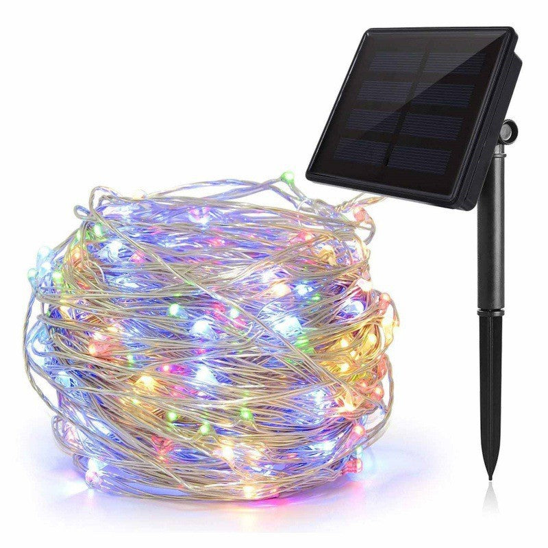 Ultra-Flexible Solar Micro-LED Fairy String Lights With Waterproof Ground-Mount Panel Bowlift