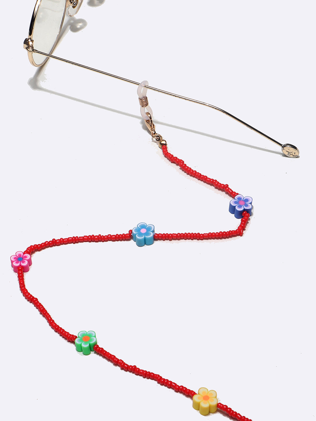 Colorful Floral Beaded Eyewear Chain Bowlift