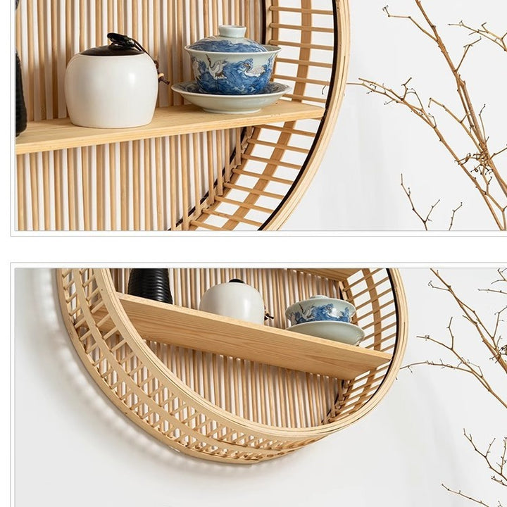 Handwoven storage basket for bathroom utensils Bowlift