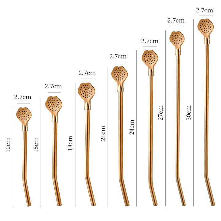 Stylish teaspoons with practical drainage holes Bowlift