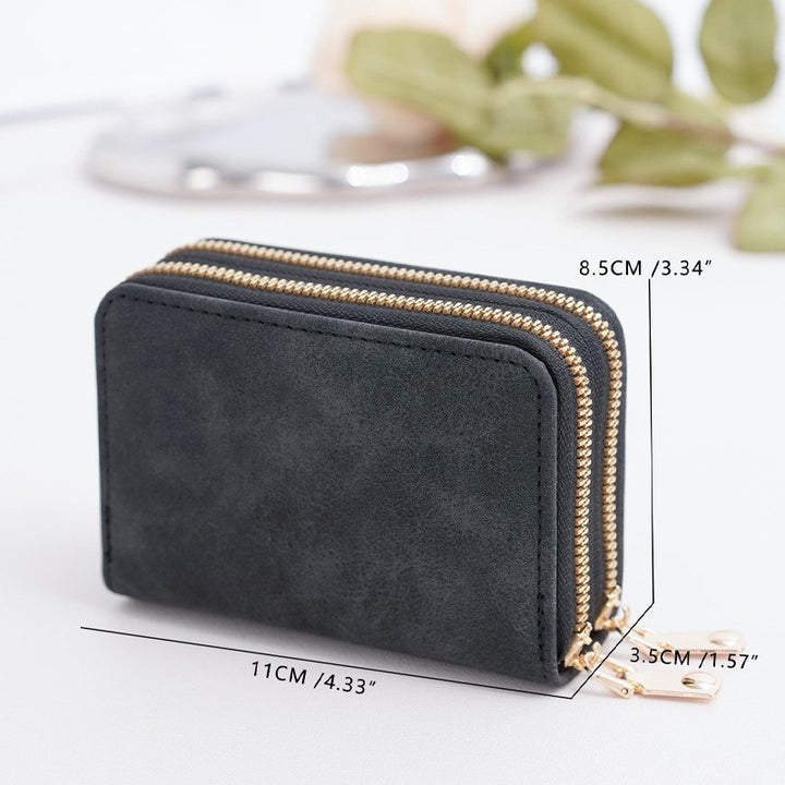 Double Folded Wallet Made of High-Quality Genuine Leather Bowlift