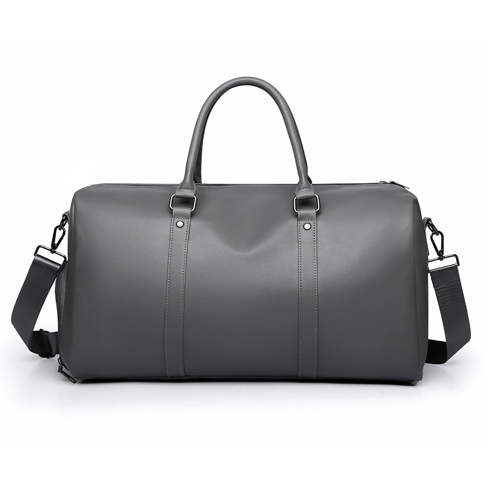 Premium Leather Weekend Travel Duffel Bag Bowlift