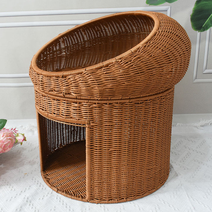 Decorative Woven Stool Bowlift
