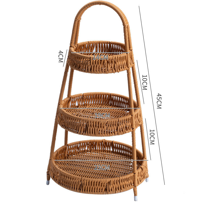 Handcrafted Wicker Storage Basket Bowlift
