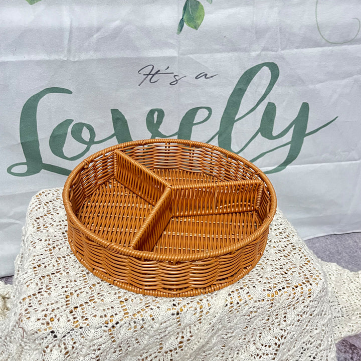 Round Woven Organizer Basket Bowlift