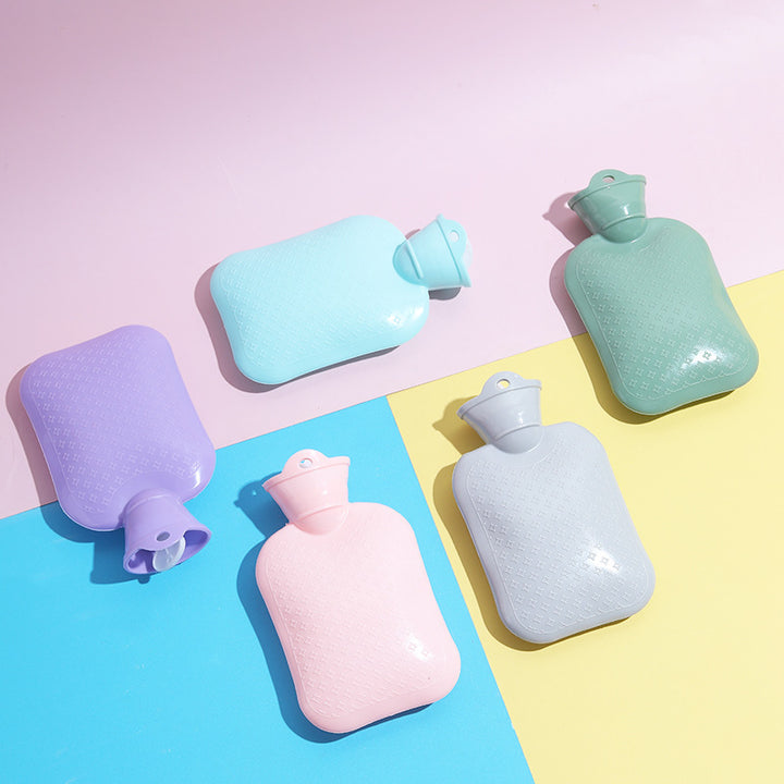 Reusable Hot Water Bottle with Textured Anti-Slip Surface and Wide Funnel Bowlift