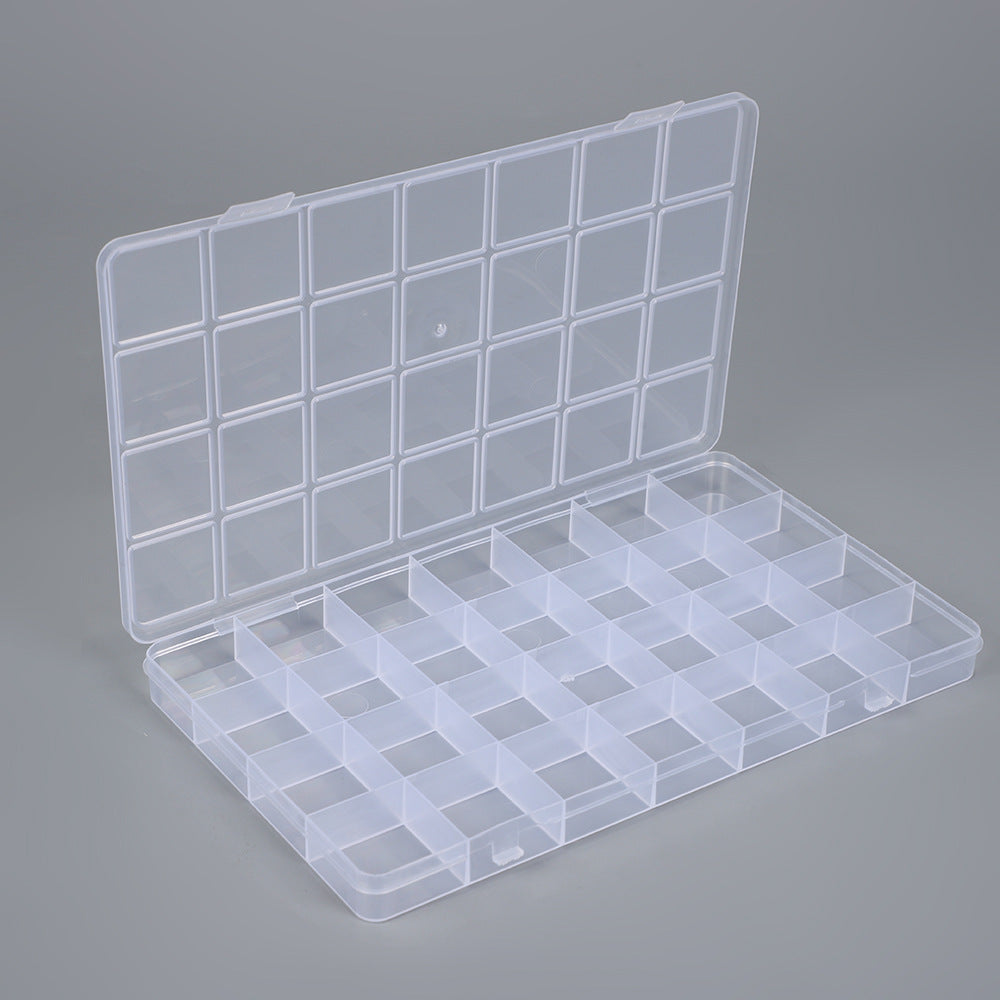 Transparent Multi-Compartment Storage Organizer Box Bowlift
