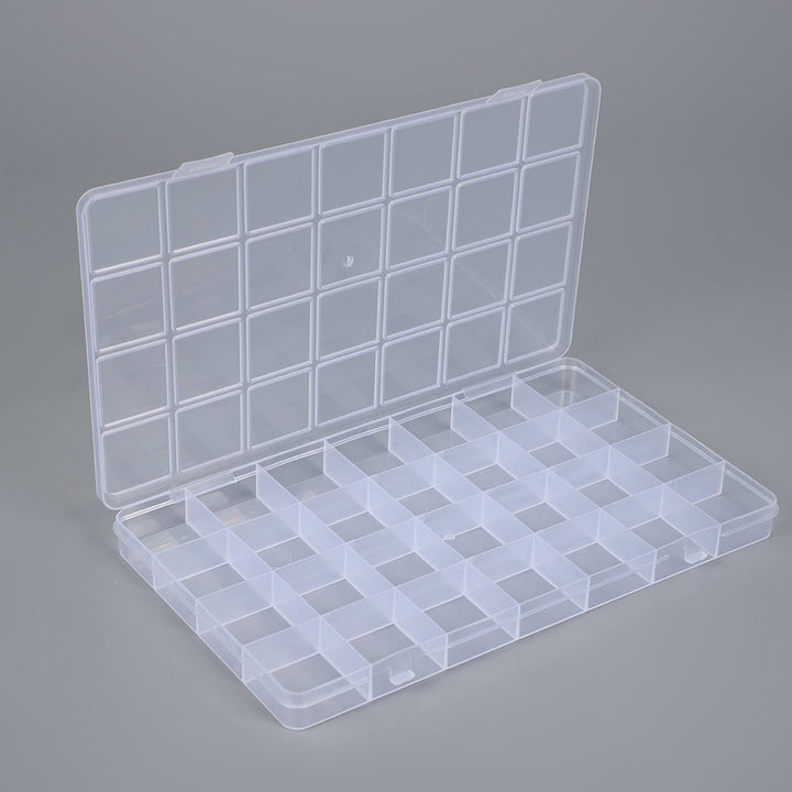 Transparent Multi-Compartment Storage Organizer Box Bowlift