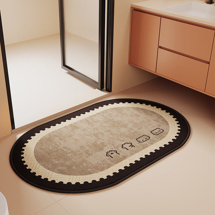 Absorbent Bathroom Rug Bowlift