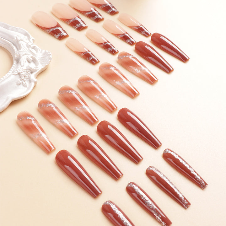 Premium Artistic Acrylic Press-On Nail Set Bowlift