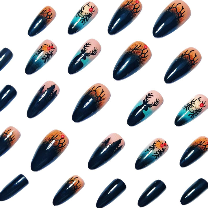 Festive Winter-Themed Nail Art Bowlift