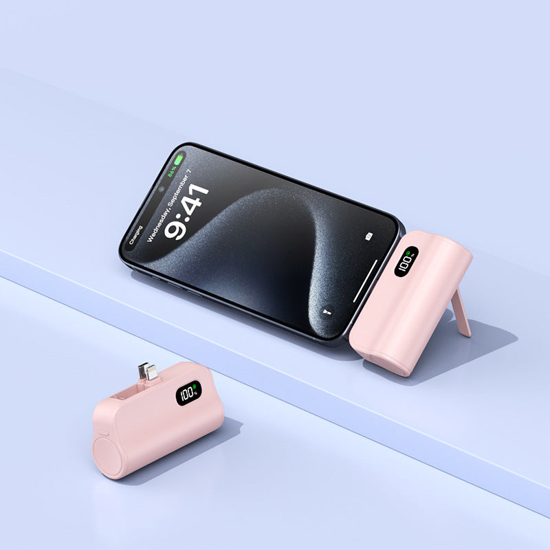 Foldable Powerbank with Digital Charging Display Bowlift