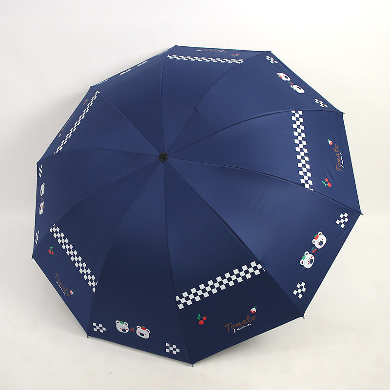 Women’s Folding Umbrella with Creative Animal Designs Bowlift