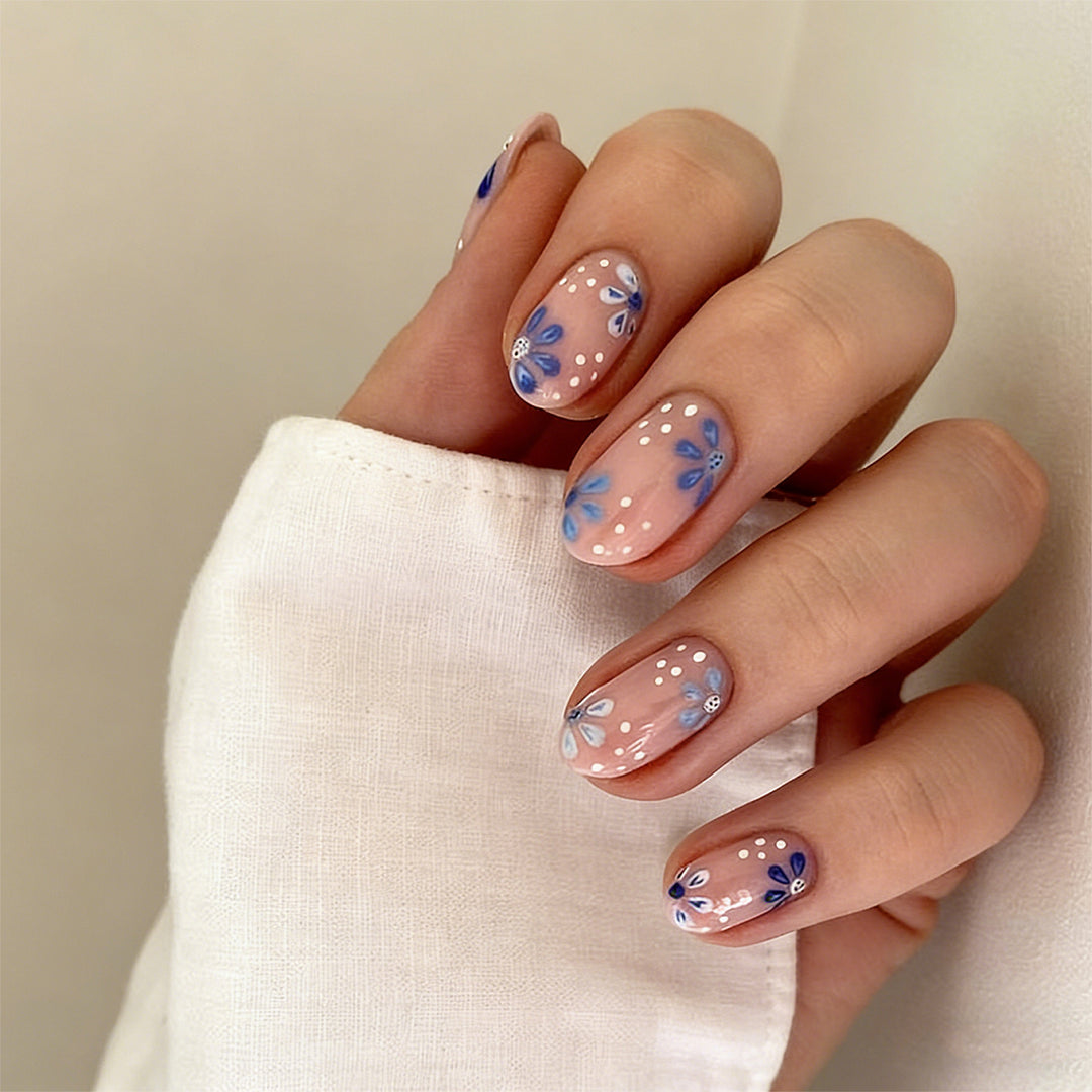 Artful Nail Art with Floral Patterns Bowlift