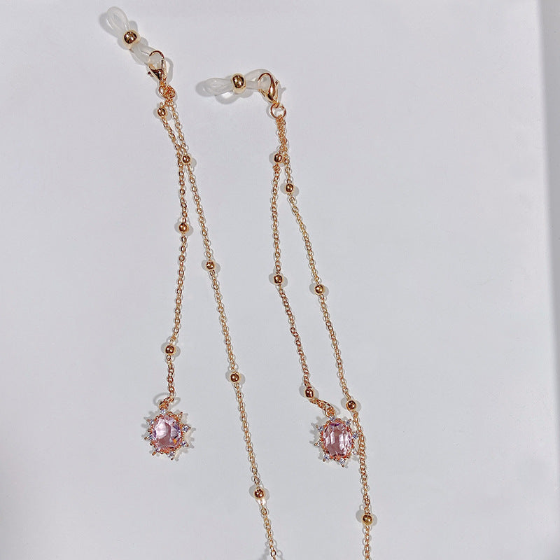 Noble jewelry necklace with sparkling crystals Bowlift