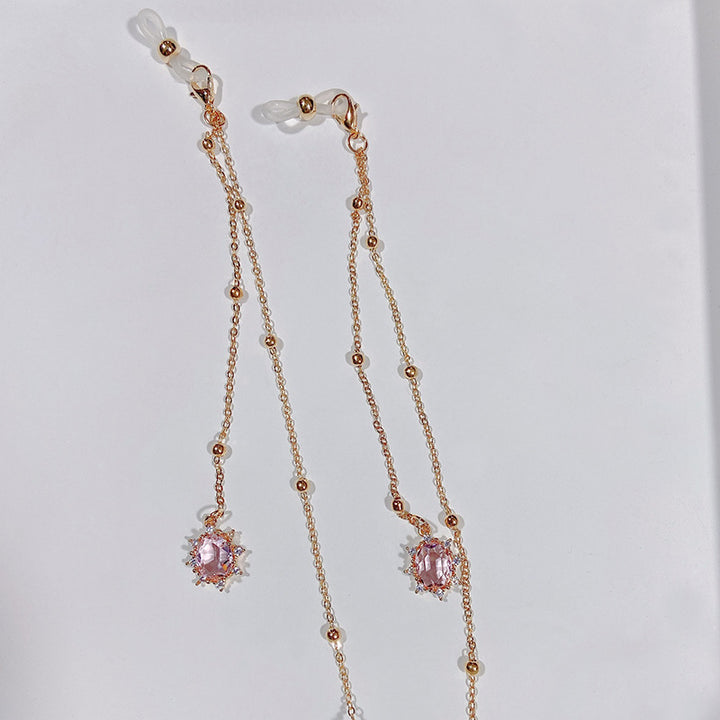 Noble jewelry necklace with sparkling crystals Bowlift