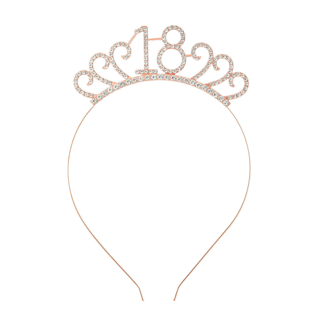 Ladies Crystal Tiara with Custom Designed Number Motif Bowlift