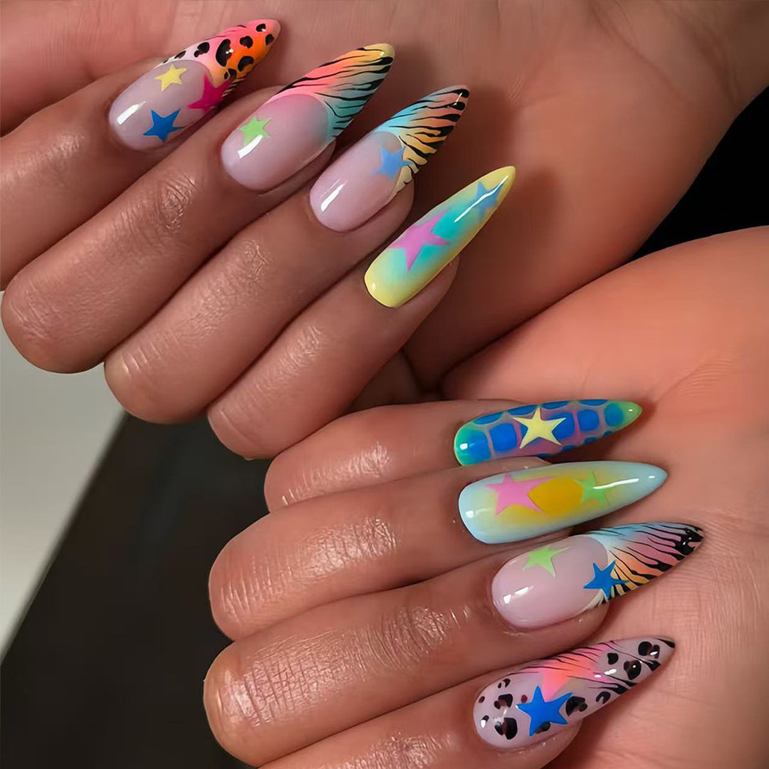 Artificial Nails In Lively Designs Bowlift