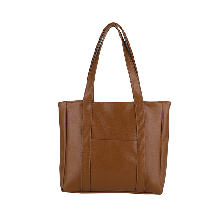 Classic Faux Leather Tote Bag Bowlift