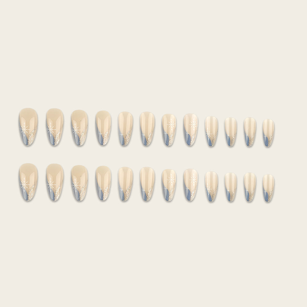 Artistic nail embellishment with snowflake accents Bowlift