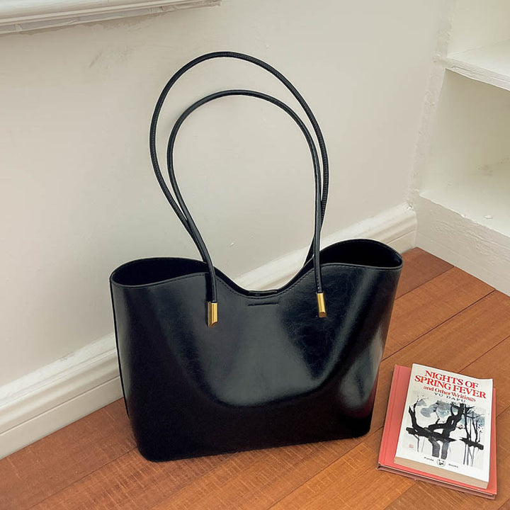 WoElegant Faux Leather Tote Bag Bowlift
