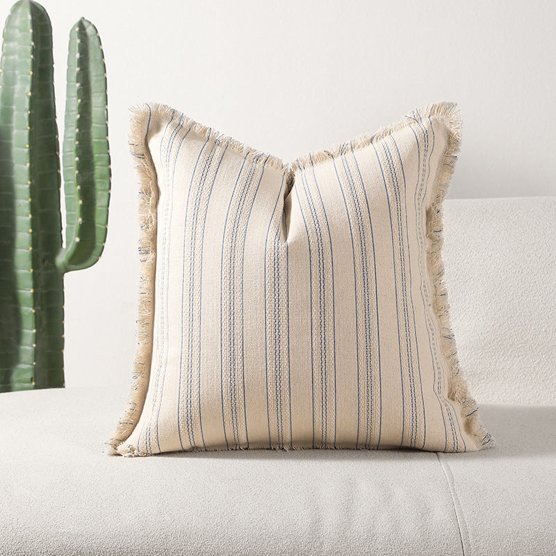 Rustic Striped Decorative Cushion
