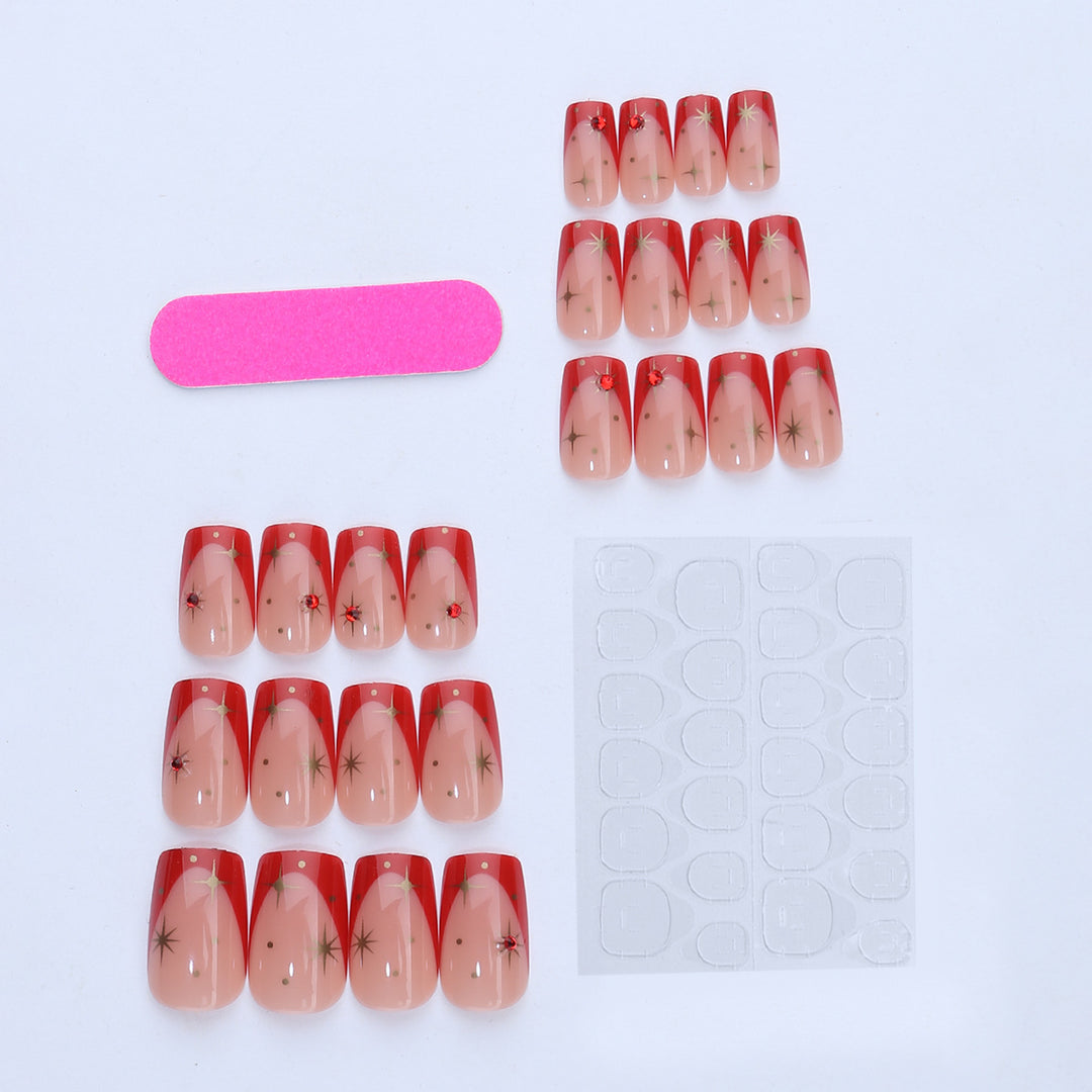 Nail set with glamorous accents Bowlift