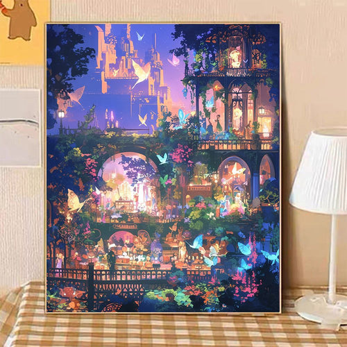Enchanted Evening Landscape Canvas Art Bowlift