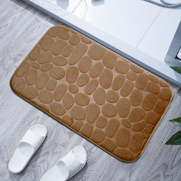 Plush Textured Bath Mat Bowlift