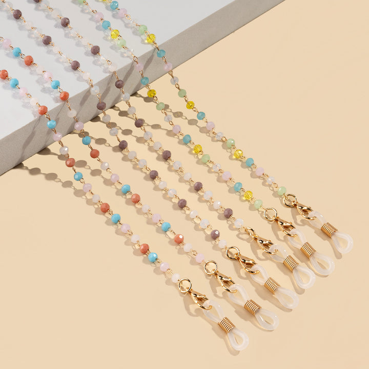 Artistic Beaded Eyewear Chain Bowlift
