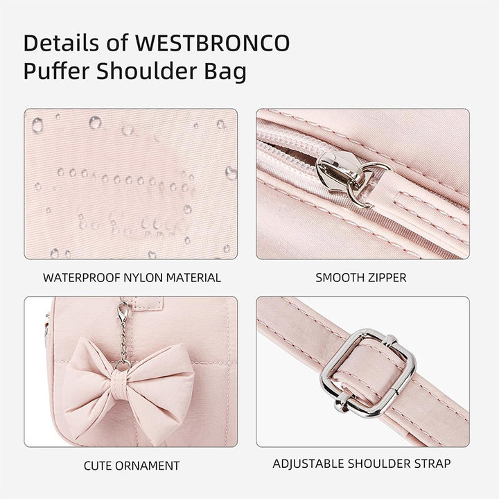 Padded handbag with stylish bow detail Bowlift