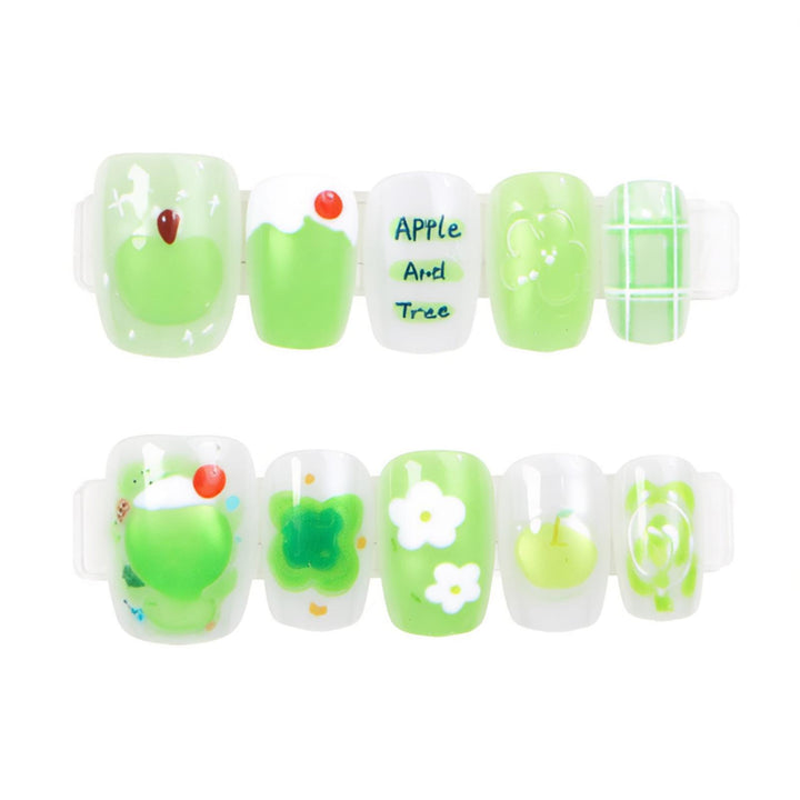 Creative Themed Press-On Nail Art Bowlift