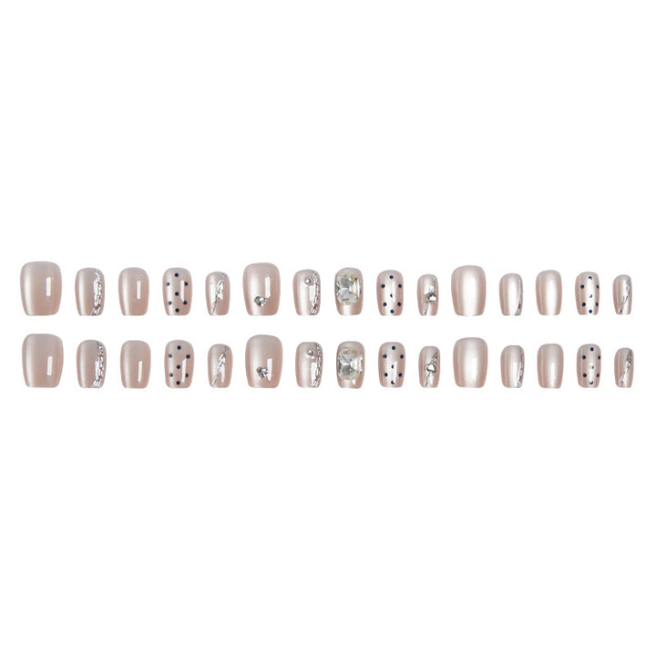 Artificial nail set with elegant 3D decorations Bowlift