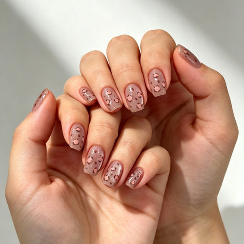 Acrylic nails with modern animal design Bowlift