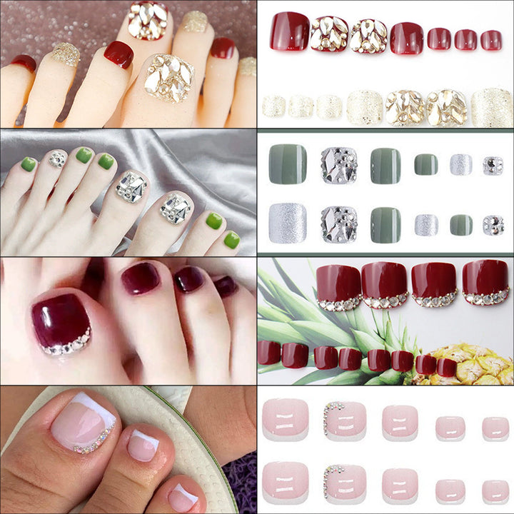 Premium Decorative Press-On Nail Set Bowlift