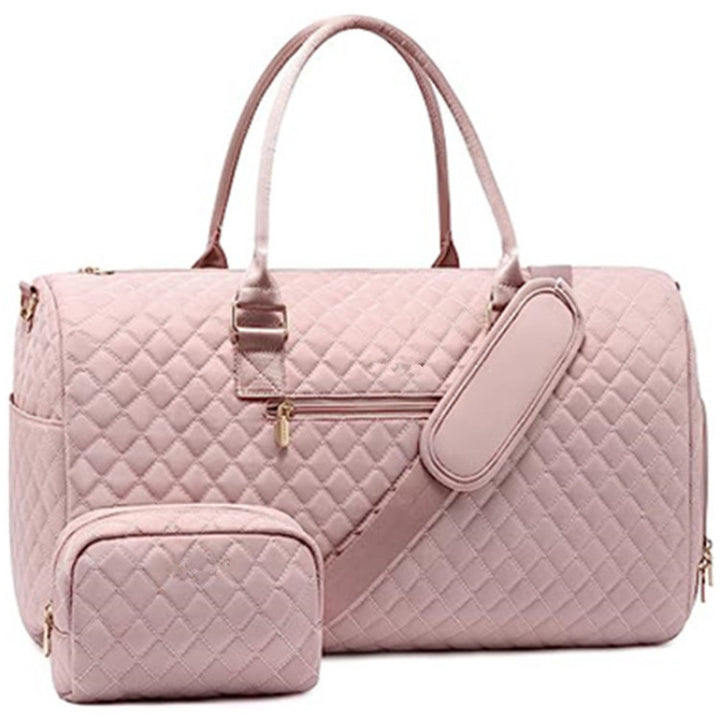 Quilted Weekender Duffle Bag Bowlift