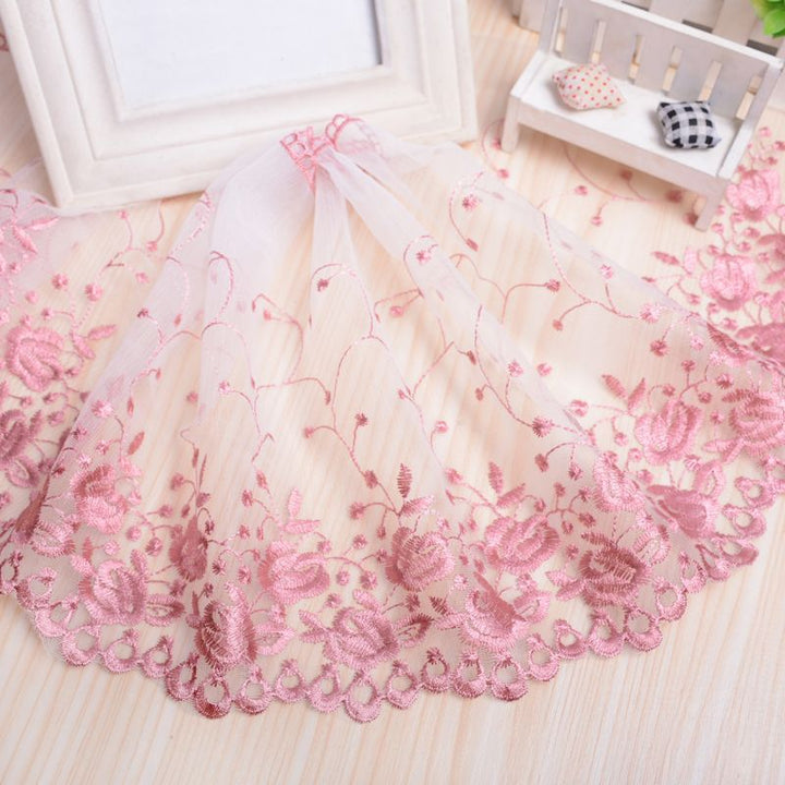 Elegant Embroidered Curtain Bowlift