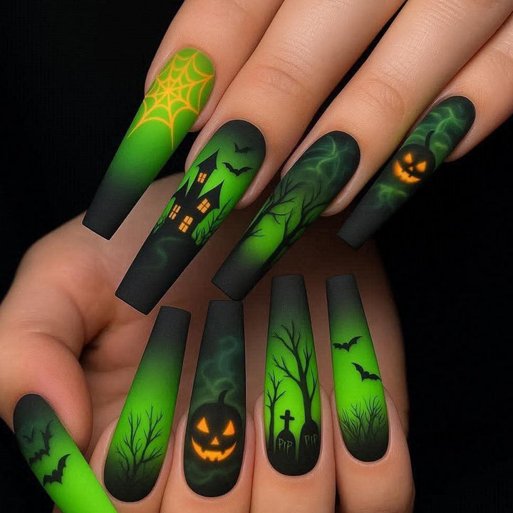 Spooky Halloween-Themed 3D Nail Art Extensions Bowlift
