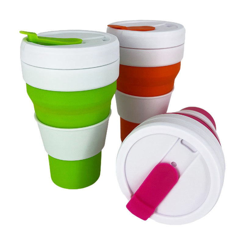 Women Foldable Coffee Cup with Lid Bowlift