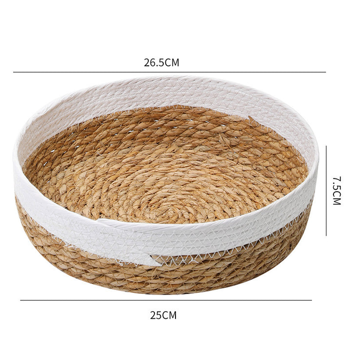Unisex beef storage basket with elegant textile edging Bowlift