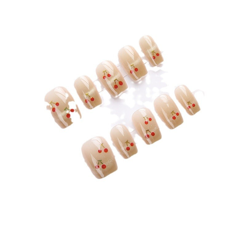 Cherry Blossom Press-On Nail Set Bowlift