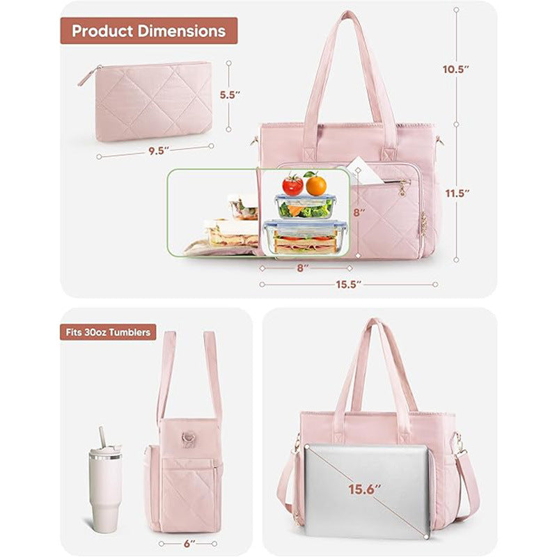 Insulated Multi-Pocket Lunch Tote Bowlift