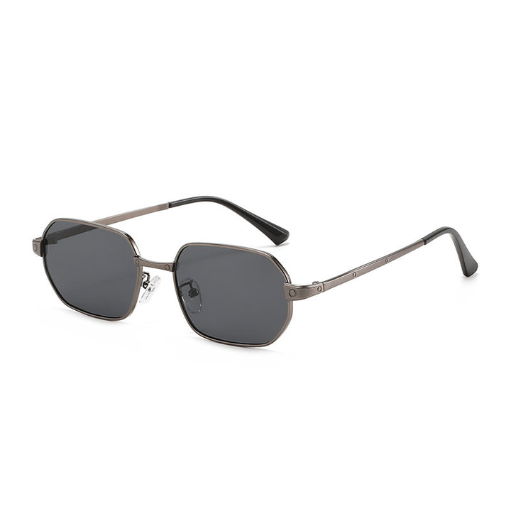 Geometric Metal Frame Sunglasses Bowlift