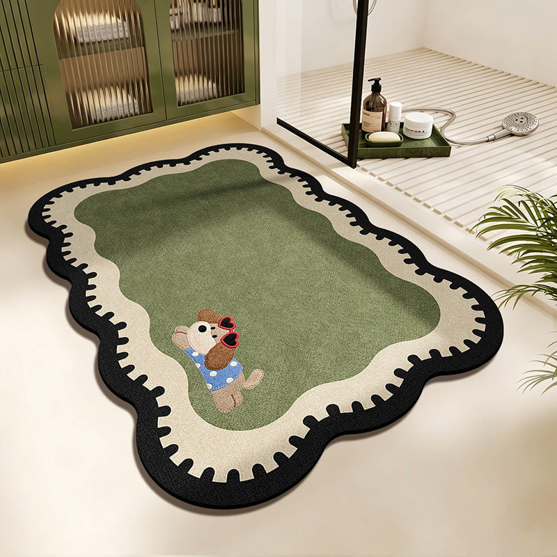 Scalloped Edge Area Rug